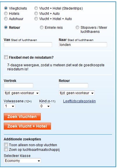 ticket Vliegtickets